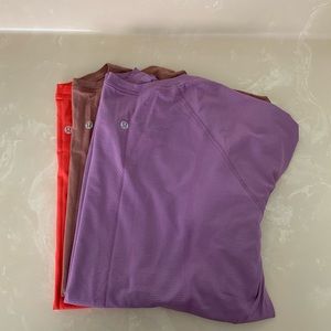 Lot of 3 Lululemon Swiftly Tech Short Sleeve Shirts